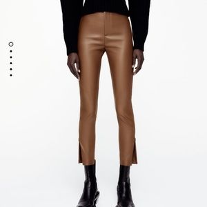 ZARA FAUX LEATHER LEGGINGS